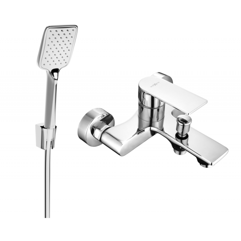 Mexen Royo R62 bath mixer with shower set, chrome - 7223R62-00