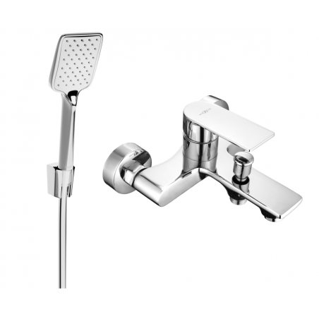 Mexen Royo R62 batería de bañera con conjunto de ducha, cromado - 7223R62-00