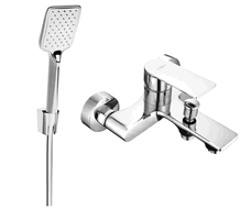 Mexen Royo R62 Badewannenarmatur mit Duschset, Chrom - 7223R62-00