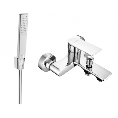 Mexen Royo R72 bateria wannowa z zestawem prysznicowym, chrom - 7223R72-00