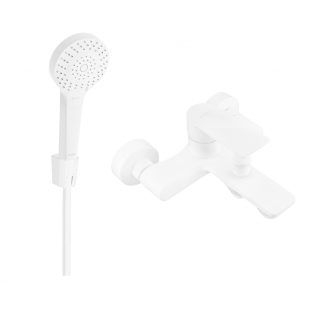 Mexen Royo R05 robinet de baignoire avec ensemble de douche, blanc - 7223R05-20