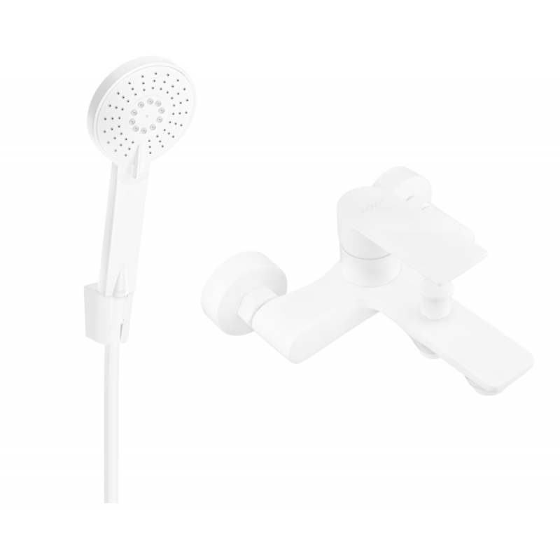 Mexen Royo R40 badkraan met doucheset, wit - 7223R40-20