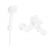 Mexen Royo R40 badkraan met doucheset, wit - 7223R40-20
