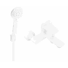 Mexen Royo R40 grifo de bañera con conjunto de ducha, blanco - 7223R40-20