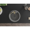 Mexen Diego fregadero de granito de una cubeta con grifo de cocina Aster, gris - 6512-71-73450-57-B