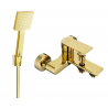 Mexen Royo R45 bathtub faucet with shower set, gold - 7223R45-50