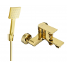 Mexen Royo R45 rubinetto da bagno con set doccia, oro - 7223R45-50