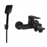 Mexen Royo R62 badkarsblandare med duschset, svart - 7223R62-70