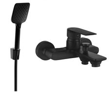 Mexen Royo R62 bateria wannowa z zestawem prysznicowym, czarna - 7223R62-70