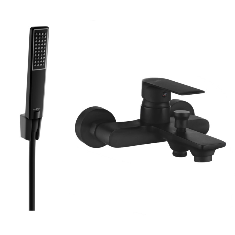 Mexen Royo R72 kada s tuš setom, crna - 7223R72-70