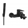 Mexen Royo R72 batería de bañera con conjunto de ducha, negra - 7223R72-70