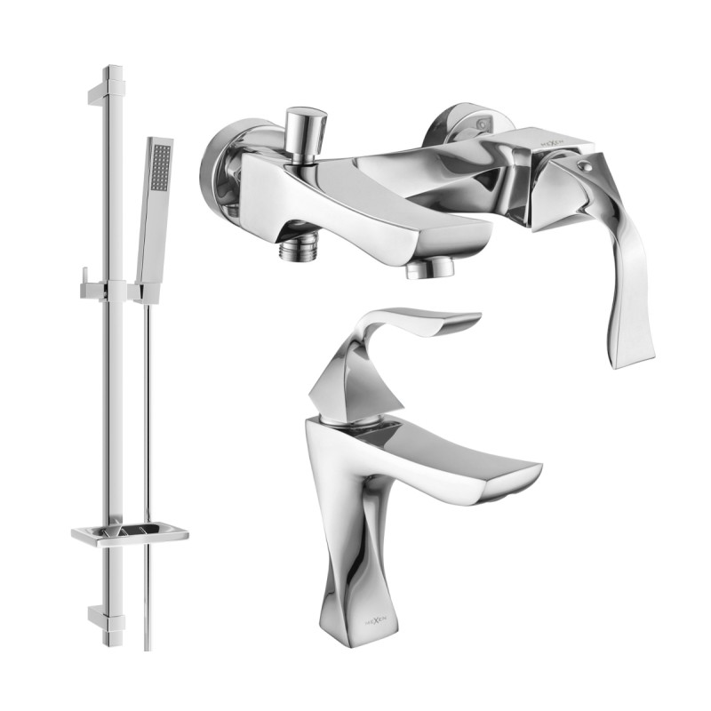 Mexen Estrella DQ02 vannikomplekt, kroom - 72303DQ02-00