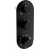 Mexen Kai mitigeur thermostatique baignoire-douche 3 sorties, noir - 77603-70