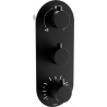 Mexen Kai thermostatische bad-douchekraan 3-weg, zwart - 77603-70