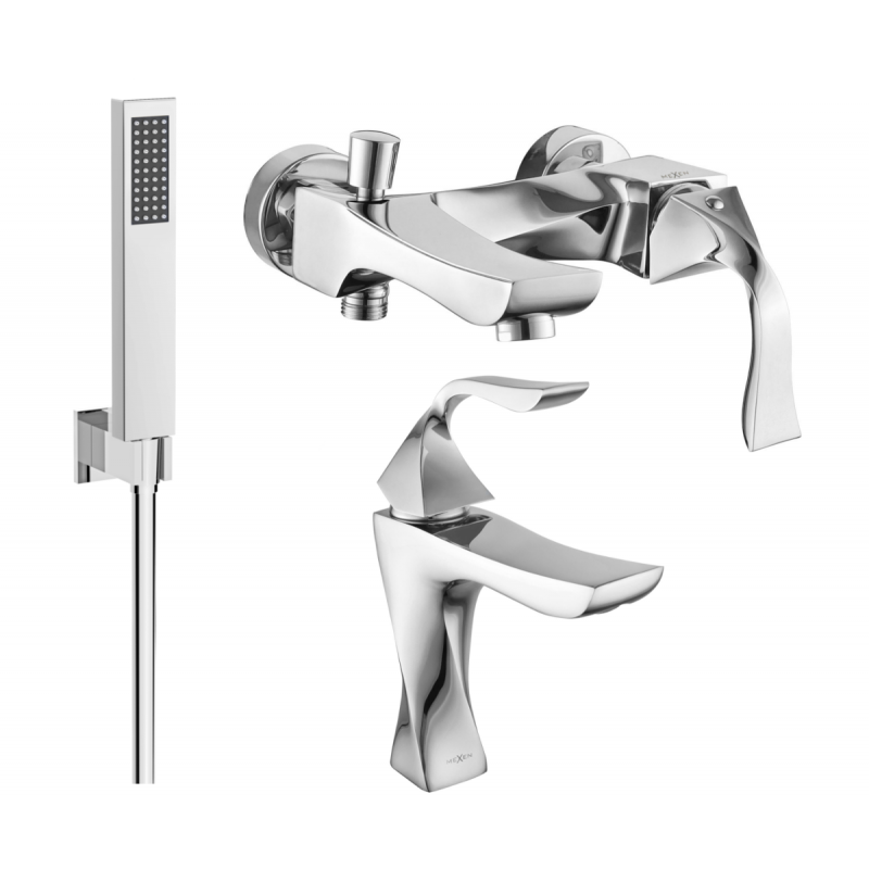 Mexen Estrella R02 conjunto de baño, cromo - 72303R02-00