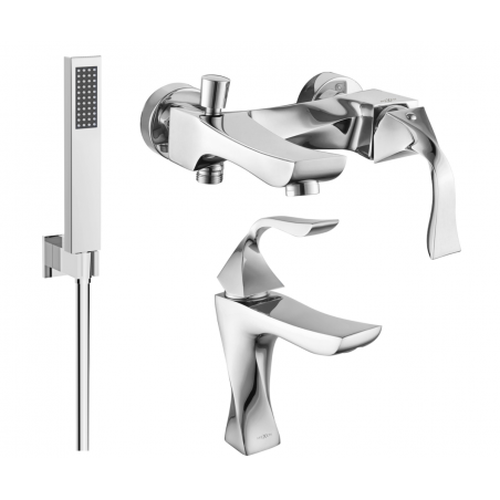 Mexen Estrella R02 zestaw wannowy, chrom - 72303R02-00
