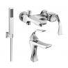Mexen Estrella R02 bathtub set, chrome - 72303R02-00