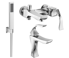 Mexen Estrella R02 conjunto de baño, cromo - 72303R02-00