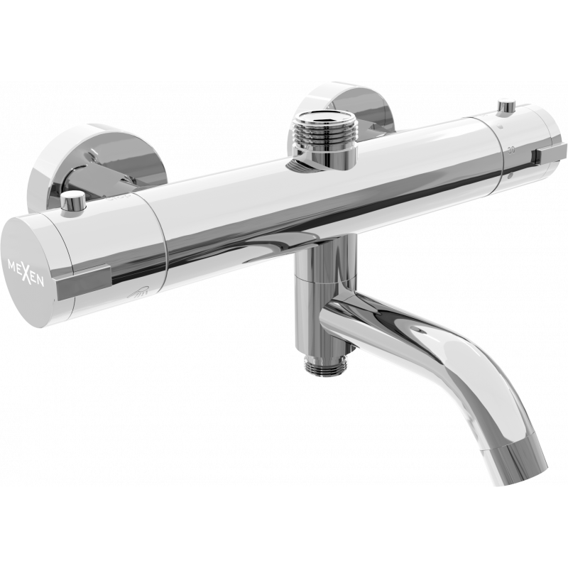 Mexen Kai termostatisk badkar-duschblandare, krom - 77900-00