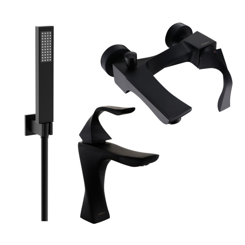 Mexen Estrella R02 vannikomplekt, must - 72303R02-70