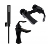 Mexen Estrella R02 ensemble de baignoire, noir - 72303R02-70