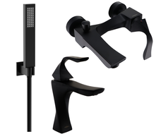 Mexen Estrella R02 ensemble de baignoire, noir - 72303R02-70