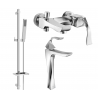 Mexen Estrella DQ02 juego de baño, cromo - 72313DQ02-00