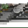 Mexen Matias Granitspüle 1,5-fach mit Abtropffläche und Küchenarmatur Elia, grau - 6502-71-670101-71