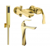 Mexen Estrella R02 Badewannen-Set, Gold - 72313R02-50