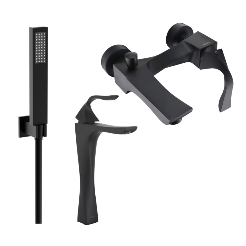 Mexen Estrella R02 vannikomplekt, must - 72313R02-70