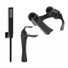 Mexen Estrella R02 Badewannenset, schwarz - 72313R02-70