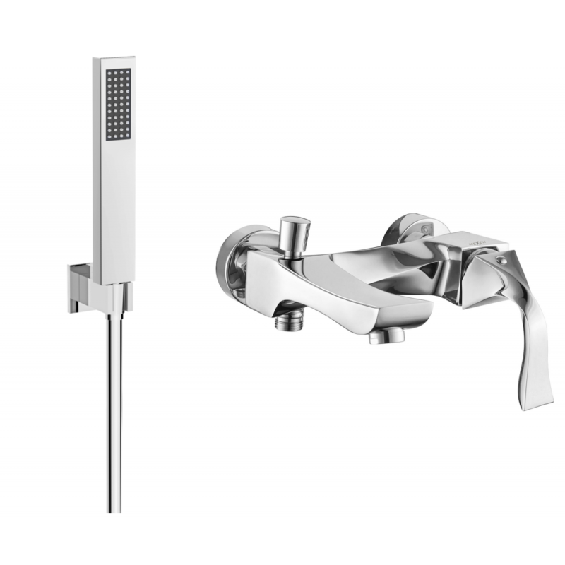 Mexen Estrella R02 misturadora de banheira com conjunto de duche, cromado - 7233R02-00