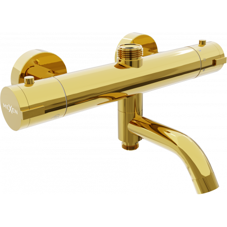 Mexen Kai thermostatic bath-shower faucet, gold - 77900-50