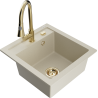 Mexen Vito Granitzervabod mat enger Kichenbatterie Elia, beige - 6503-69-670101-50