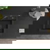 Mexen Vito Granitspüle 1-beckig mit Küchenarmatur Elia, schwarz/silberner Metallic - 6503-73-670101-70-B