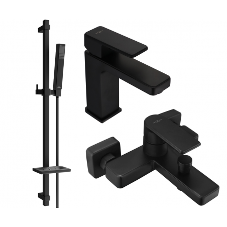 Mexen Mino Conjunto de Banho DQ77, Preto - 72403DQ77-70