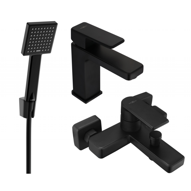 Mexen Mino R45 conjunto de baño, negro - 72403R45-70