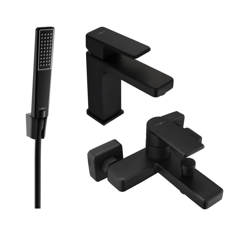 Mexen Mino R72 vannikomplekt, must - 72403R72-70