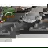 Mexen Mario granite sink 2-bowl with Elia kitchen tap, grey - 6504-71-670101-00