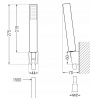 Mexen Mino R77 badset, zwart - 72403R77-70