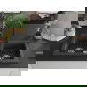Mexen Mario fregadero de granito de 2 compartimentos con grifo de cocina Elia, negro moteado - 6504-76-670101-70