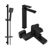 Mexen Mino DQ45 ensemble de baignoire, noir - 72413DQ45-70