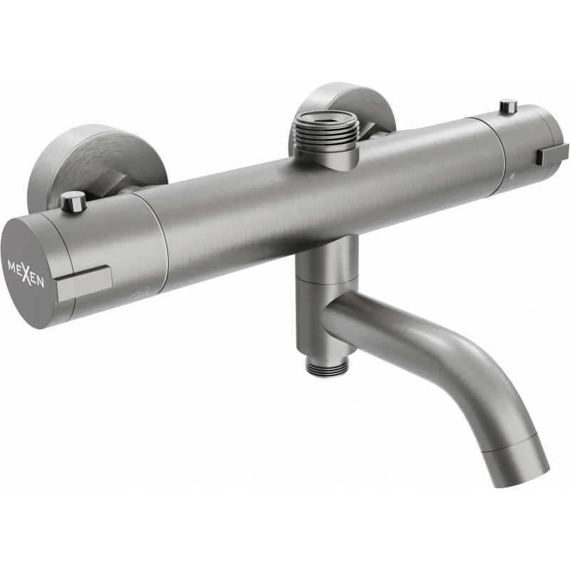 Mexen Kai termostatisk badkar-duschblandare, grafit - 77900-66