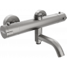 Mexen Kai thermostatic bath-shower mixer, brushed gun gray - 77900-66