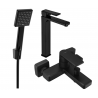 Mexen Mino R45 conjunto de bañera, negro - 72413R45-70
