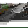 Mexen Enzo granit Spüle 1-beckig mit Abtropffläche und Küchenarmatur Elia, schwarz/silber metallic - 6506-73-670101-70-B