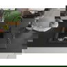 Mexen Enzo Granitspüle 1-beckig mit Abtropffläche und Küchenarmatur Elia, schwarz/silber metallic - 6506-73-670101-70