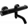 Mexen Kai grifo termostático de bañera-ducha, negro - 77900-70