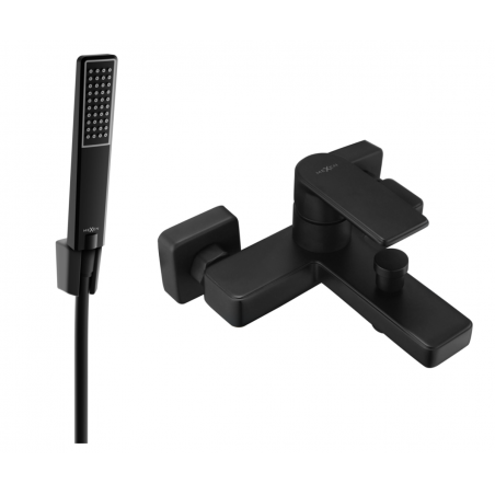 Mexen Mino R72 robinet de baignoire avec ensemble de douche, noir - 7243R72-70