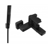 Mexen Mino R72 Bathtub Faucet Set with Shower, Black - 7243R72-70